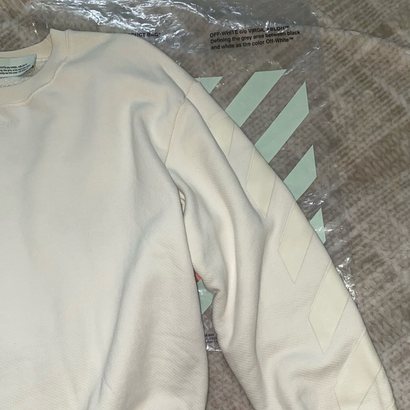 Off White C/O Virgil Abloh Uni Sex Sweatshirt size Small - Picture 3 of 5